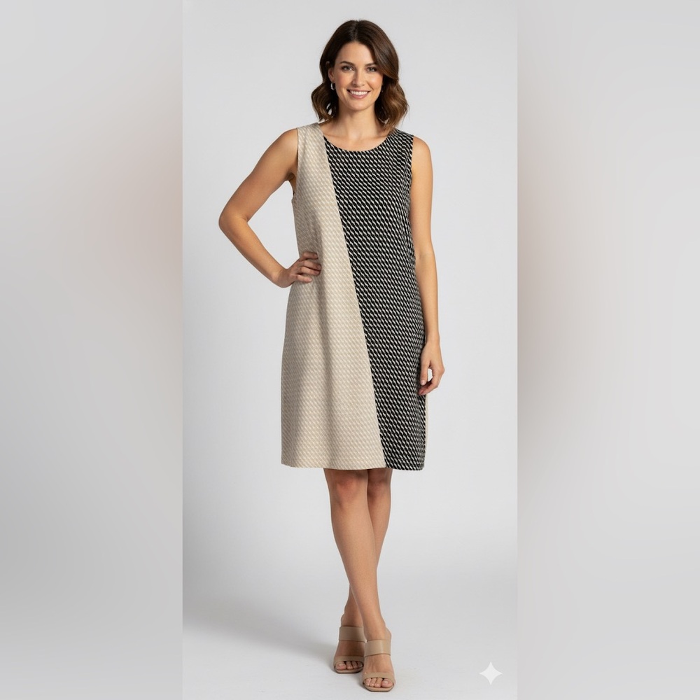 NWT Vince Camuto Geometric Color Block Shift Dress - Size 16